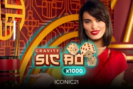 Карточка игры Gravity Sic Bo в казино Олимп