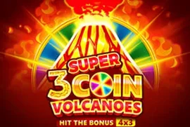 Карточка игры 3 Super Coin Volcanoes в казино Олимп