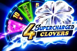 Карточка игры 4 Supercharged Clovers: Super Wheel в казино Олимп