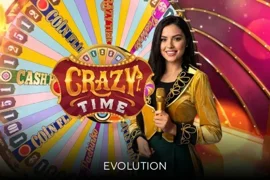 Карточка игры Crazy Time в казино Олимп