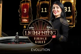 Карточка игры Türkçe Lightning Rulet в казино Олимп